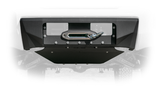 Picture of Canyon Bumper Skid Plate 15-Pres GMC Canyon Steel Black Powdercoat DV8 Offroad