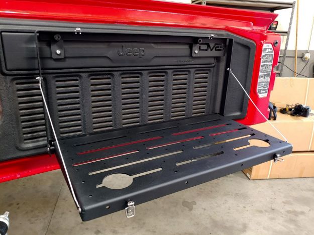 Picture of Jeep JL Tailgate Mounted Trail Table 18-Pres Wrangler JL DV8 Offroad