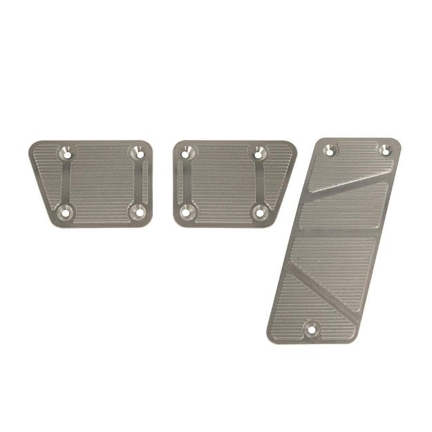 Picture of 2007-13 Jeep JK Billet Pedal Covers, Manual 3 pc DV8 Offroad
