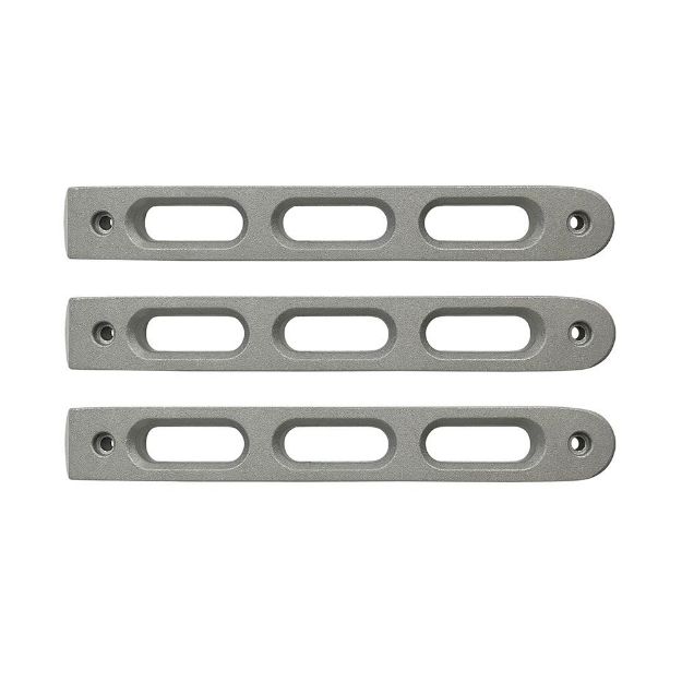 Picture of 2007-18 Jeep JK Silver Slot Style Door Handle Inserts set of 3 DV8 Offroad