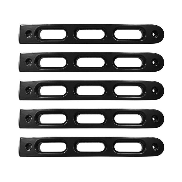 Picture of 2007-18 Jeep JK Black Slot Style Door Handle Inserts set of 5 DV8 Offroad