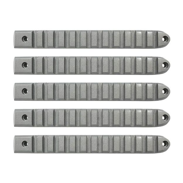 Picture of 2007-18 Jeep JK Silver Rail Style Door Handle Inserts set of 5 DV8 Offroad