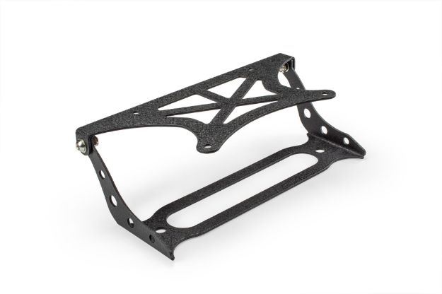 Picture of Flip Up License Plate Relocation Bracket Fairlead Mounted DV8 Offroad