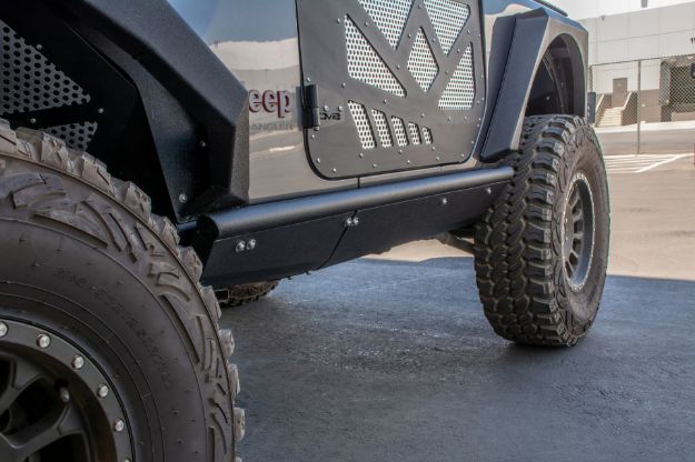 Picture of Jeep JL Boatside Rock Sliders 18-Present Jeep Wrangler JL 2 Door DV8 Offroad