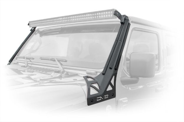 Picture of Jeep JL/ Gladiator Picatinny Rail A Pillar Light Mount For 18-Pres Wrangler JL 20-Pres Gladiator DV8 Offroad