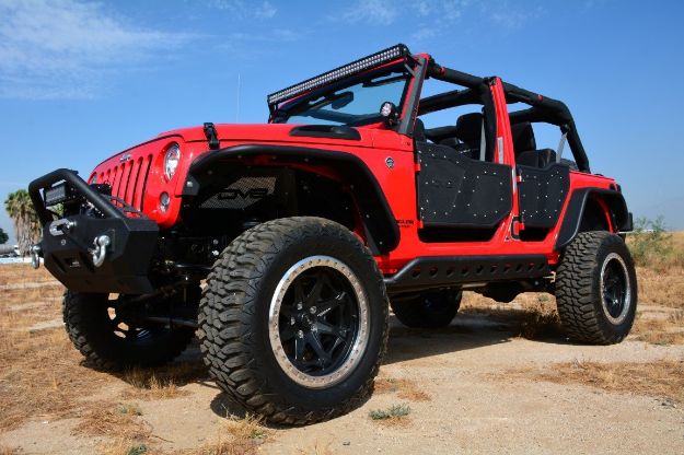 Picture of Wangler Rock Doors Plated Steel Front Pair For 07-18 Wrangler JK DV8 Offroad
