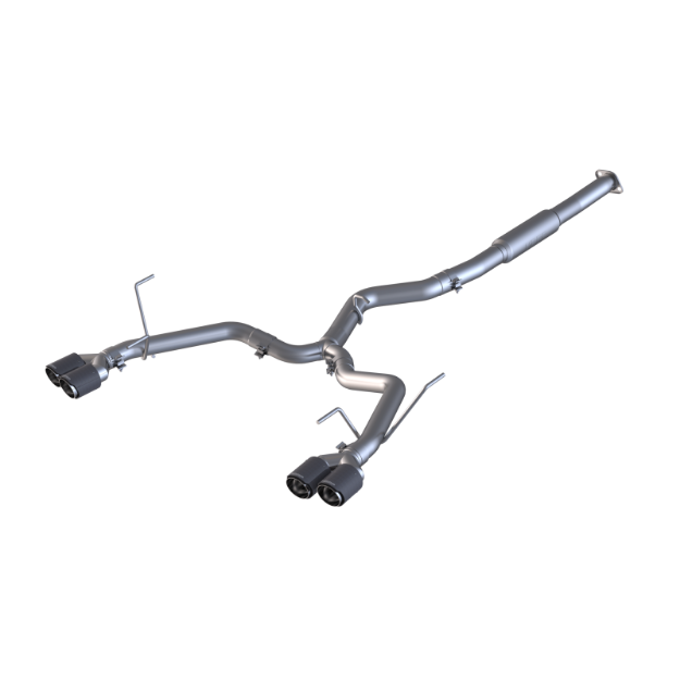 Picture of Pro Series Subaru 3 Inch Cat Back Exhaust System Dual Split Rear-Quad Carbon Fiber Tips For 11-14 Subaru Impreza WRX MBRP
