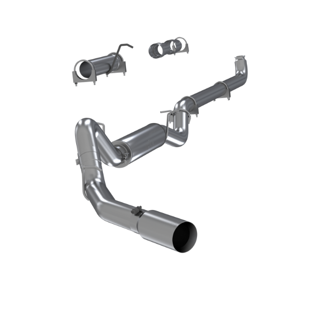 Picture of 4 Inch Single Side Exhaust Pipe For 01-07 Silverado/Sierra 2500/3500 Duramax Extended/Crew Cab MBRP
