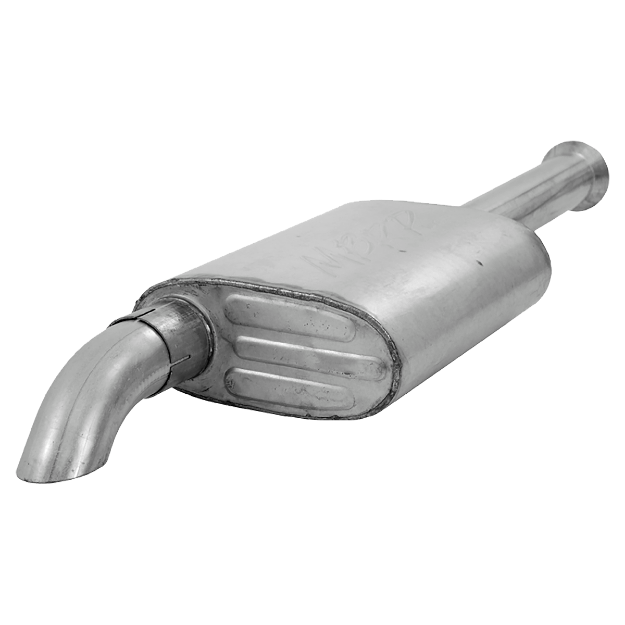 Picture of 2.5 Inch Cat Back Exhaust System For 00-06 Wrangler TJ Inline 4 2.5L Inline 6 4.0L Unlimited Single Off-Road Turn Down MBRP