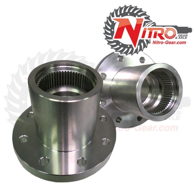 Picture of Dana 60 Front Wheel Hubs 8 X 6-1/2 Inch Pair Factory Replacement Nitro Gear and Axle