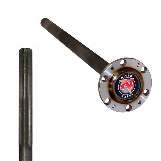 Picture of Toyota 9.5 Inch Full Float 30 Spline 21.5 Inch-38.25 Inch R Chromoly Cut To Length Axle Nitro Gear and Axle