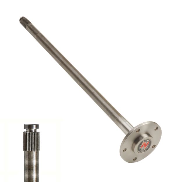 Picture of 7.625 Inch Axles Shaft GM S10 98-02 W/ Disc Brk 26-9/16 Inch 5 Lug 28 Spline Rear Uses Metric Stud Nitro Gear and Axle