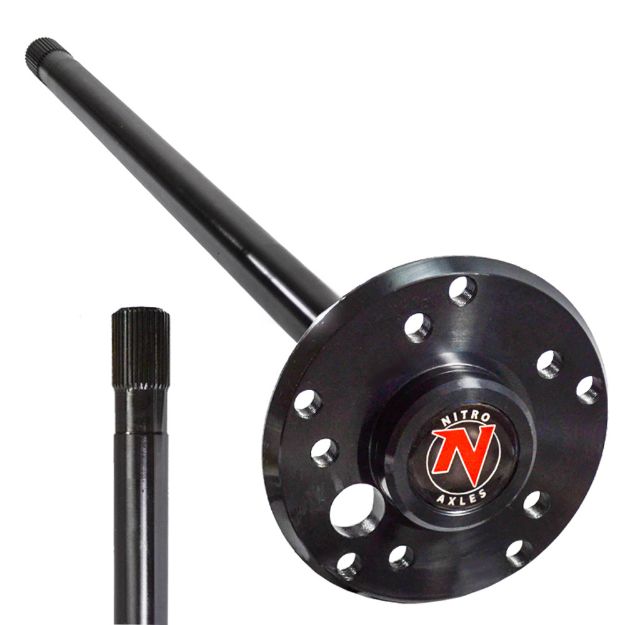 Picture of Dana 44 Rear Axle Shaft Upgrade 97-Newer TJ/XJ 35 Spline 29-1/4 Inch LH Nitro Gear and Axle