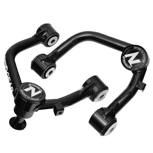 Picture of Extended Travel Ball Joint Style Upper Control Arms Pair for 08-Pres Toyota Land Cruiser 200 Series Nitro Gear & Axle