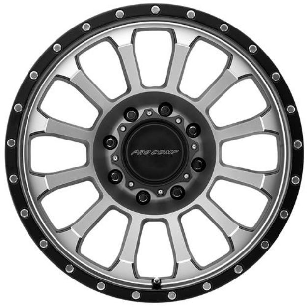 Picture of Series 3534 Rockwell 20x9 with 6 on 5.5 Bolt Pattern Machined Black Pro Comp Alloy Wheels