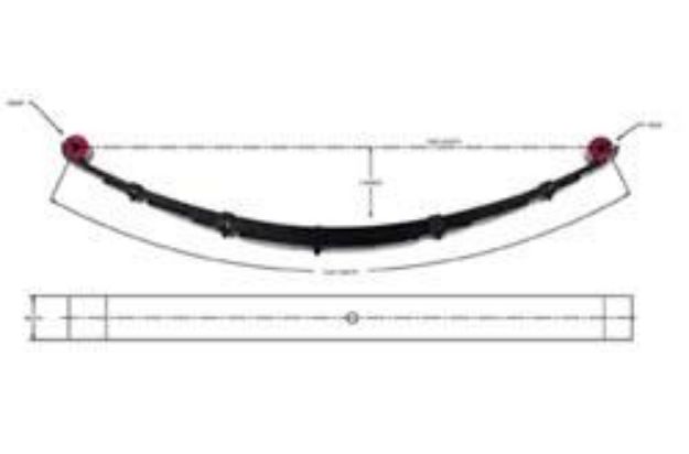 Picture of 2 Inch Front Leaf Spring 99-06 Ford F-250/F-350/Excursion 4WD Pro Comp Suspension