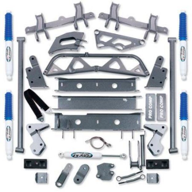 Picture of 6 Inch Crossmember/Bracket Lift Kit with ES3000 Shocks 92-99 GM 2500 4WD Pro Comp Suspension