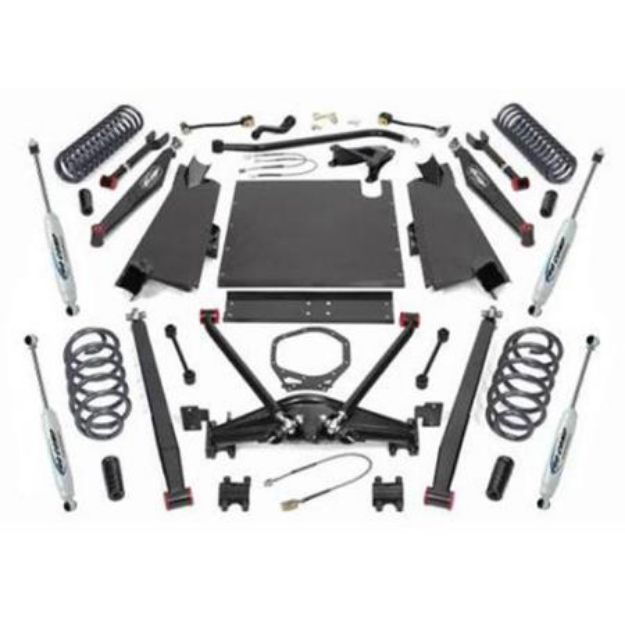 Picture of 4 Inch Long Arm Lift Kit with ES9000 Shocks 97-02 Jeep TJ Wrangler Pro Comp Suspension