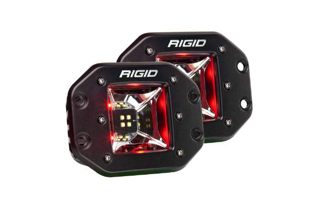 Picture of Scene Red Backlight Flush Mount Pair Radiance RIGID Industries