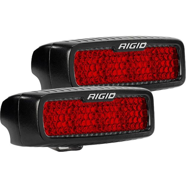 Picture of Diffused Rear Facing High/Low Surface Mount Red Pair SR-Q Pro RIGID Industries