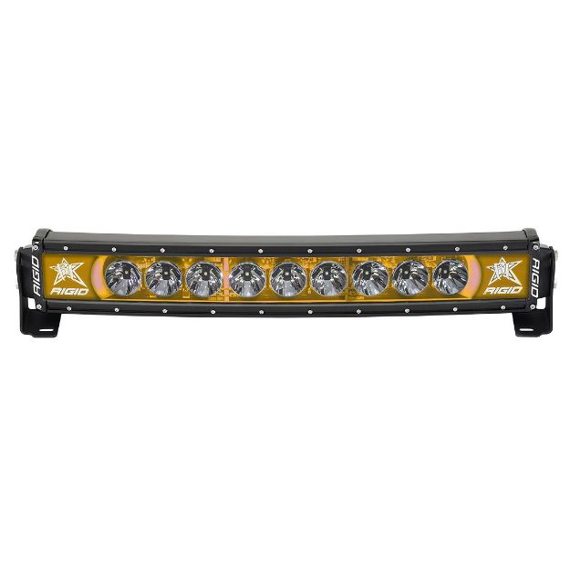 Picture of 20 Inch LED Light Bar Single Row Curved Amber Backlight Radiance Plus RIGID Industries
