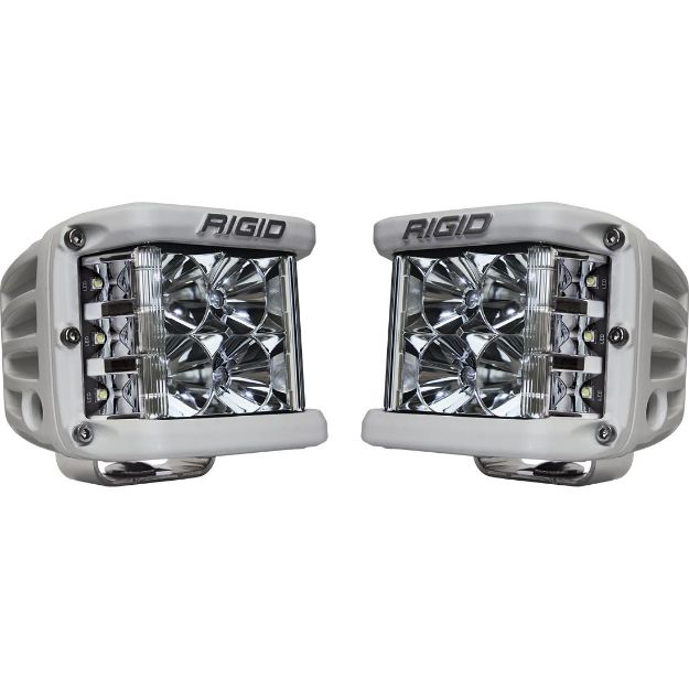 Picture of Flood Surface Mount White Housing Pair D-SS Pro RIGID Industries