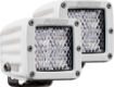 Picture of Hybrid Diffused Surface Mount White Housing Pair D-Series Pro RIGID Industries
