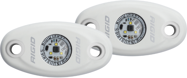 Picture of High Power White Housing Cool White Pair A-Series RIGID Industries