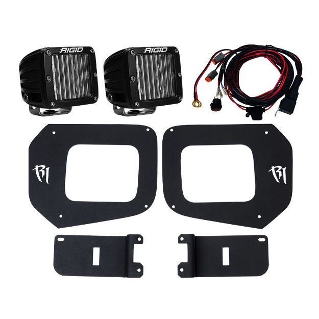 Picture of 16-20 Toyota Tacoma Fog Light Mount Kit Includes 2 SAE D-Series Lights D-Series Pro RIGID Industries