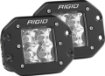 Picture of Spot Flush Mount Black Pair D-Series Pro RIGID Industries