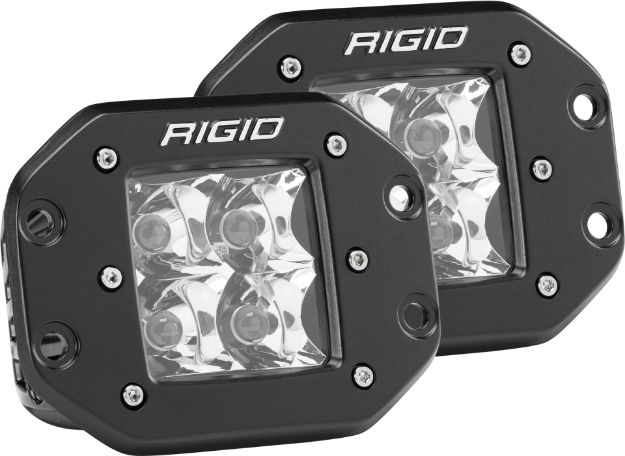 Picture of Spot Flush Mount Black Pair D-Series Pro RIGID Industries