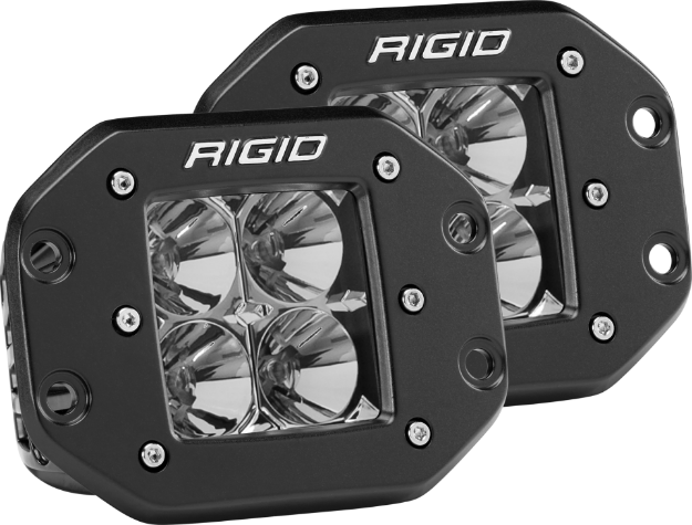Picture of Flood Flush Mount Black Pair D-Series Pro RIGID Industries