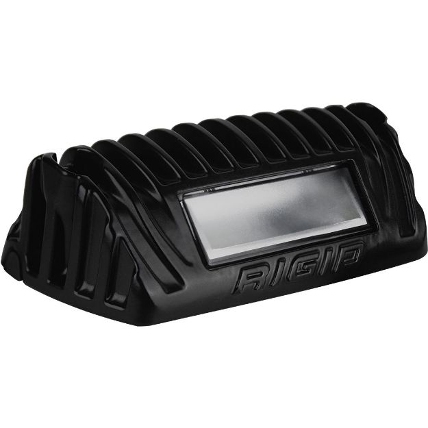 Picture of 1x2 65 Degree DC Power Scene Light Amber LED Black Housing RIGID Industries