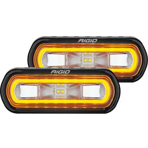 Picture of SR-L Series Off-Road Spreader Pod 3 Wire Surface Mount with Halo Pair RIGID Industries