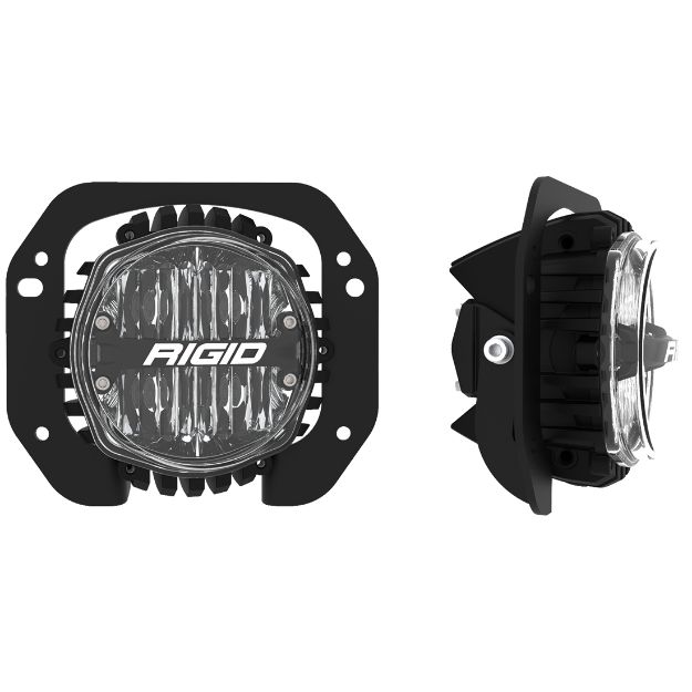 Picture of Jeep JL/Gladiator Bumper Fog Mount Kit For 18-20 Jeep JL Rubicon/Gladiator 1 Piece Plastic With 360-Series 4.0 Inch SAE Li
