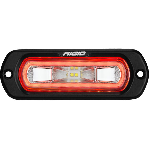Picture of SR-L Series Marine Spreader Pod 2 Wire Flush Mount Black With Halo RIGID Industries