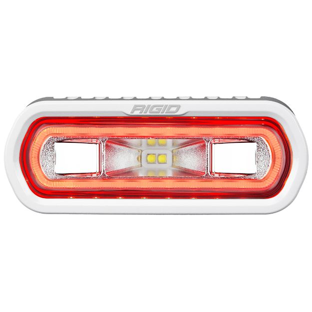 Picture of SR-L Series Marine Spreader Pod 2 Wire Surface Mount White With Halo RIGID Industries