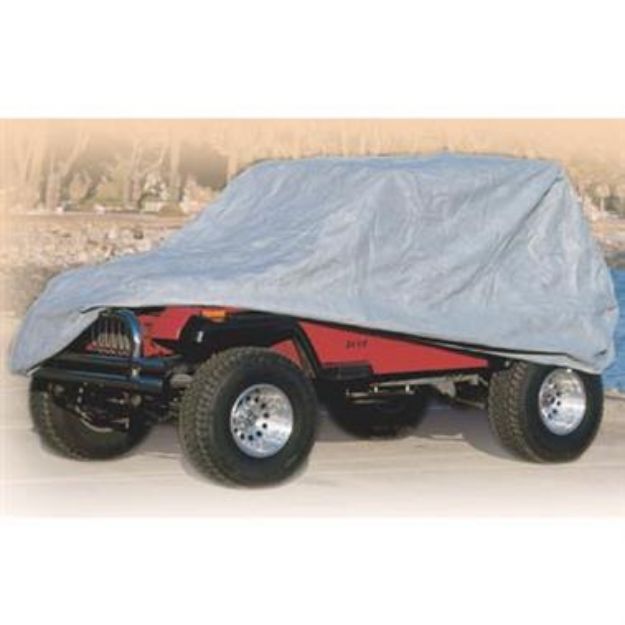 Picture of Complete Car Cover 04-06 Wrangler Unlimited/Rubicon Unlimited Gray W/Storage Bag Smittybilt