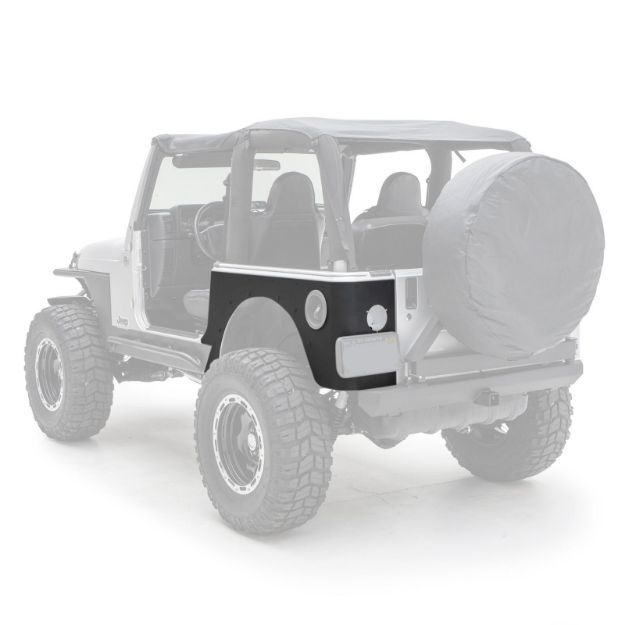 Picture of XRC Rear Corner Guards 97-06 Wrangler TJ and Rubicon Black Textured Smittybilt