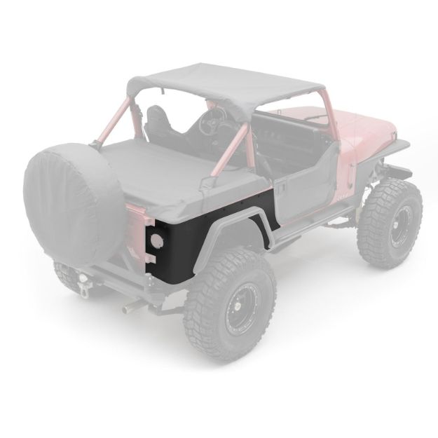 Picture of XRC Rear Corner Guards 87-95 Wrangler YJ Black Textured Smittybilt