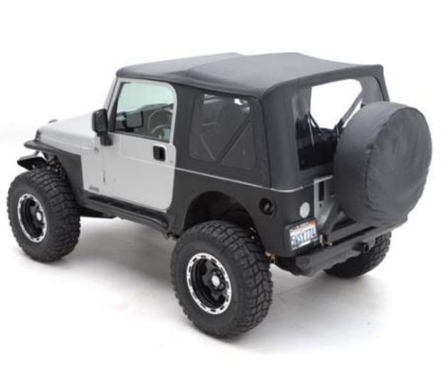 Picture of XRC Rear Corner Guards 76-86 CJ7 Black Textured Smittybilt