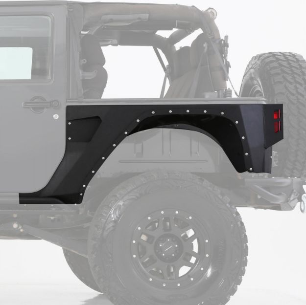 Picture of XRC Rear Corner Guards 07-Pres Wrangler JK Black Textured Smittybilt