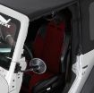 Picture of Trail Mirrors Round 97-2018 Wrangler JK/TJ Black Smittybilt