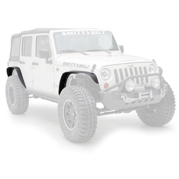 Picture of XRC Fender Flares 07-18 Wrangler JK Set Of 4 Black Textured 2DR/4DR Smittybilt