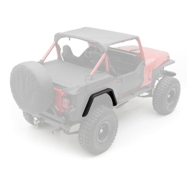 Picture of XRC Rear 3 Inch Fender Flares 87-95 Wrangler YJ Black Textured Smittybilt