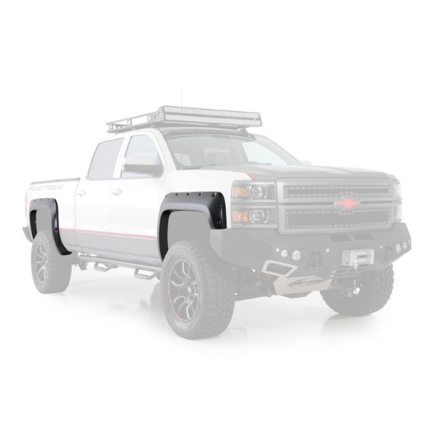 Picture of M1 Fender Flares 14-16 Silverado Bed Front/Rear Bolt On Black Smittybilt