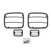 Picture of Euro Head Light Guards 87-95 Wrangler YJ Black 4 Piece Smittybilt