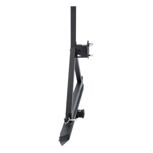 Picture of SRC Classic Rear Bumper 87-06 Wrangler CJ/TJ/YJ/LJ W/Hitch And Tire Carrier Black Textured Smittybilt
