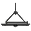 Picture of SRC Classic Rear Bumper 87-06 Wrangler CJ/TJ/YJ/LJ W/Hitch And Tire Carrier Black Textured Smittybilt