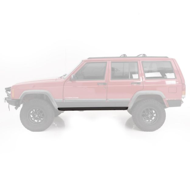 Picture of XRC Rock Sliders 84-01 Cherokee XJ 2/4DR Black Textured Smittybilt